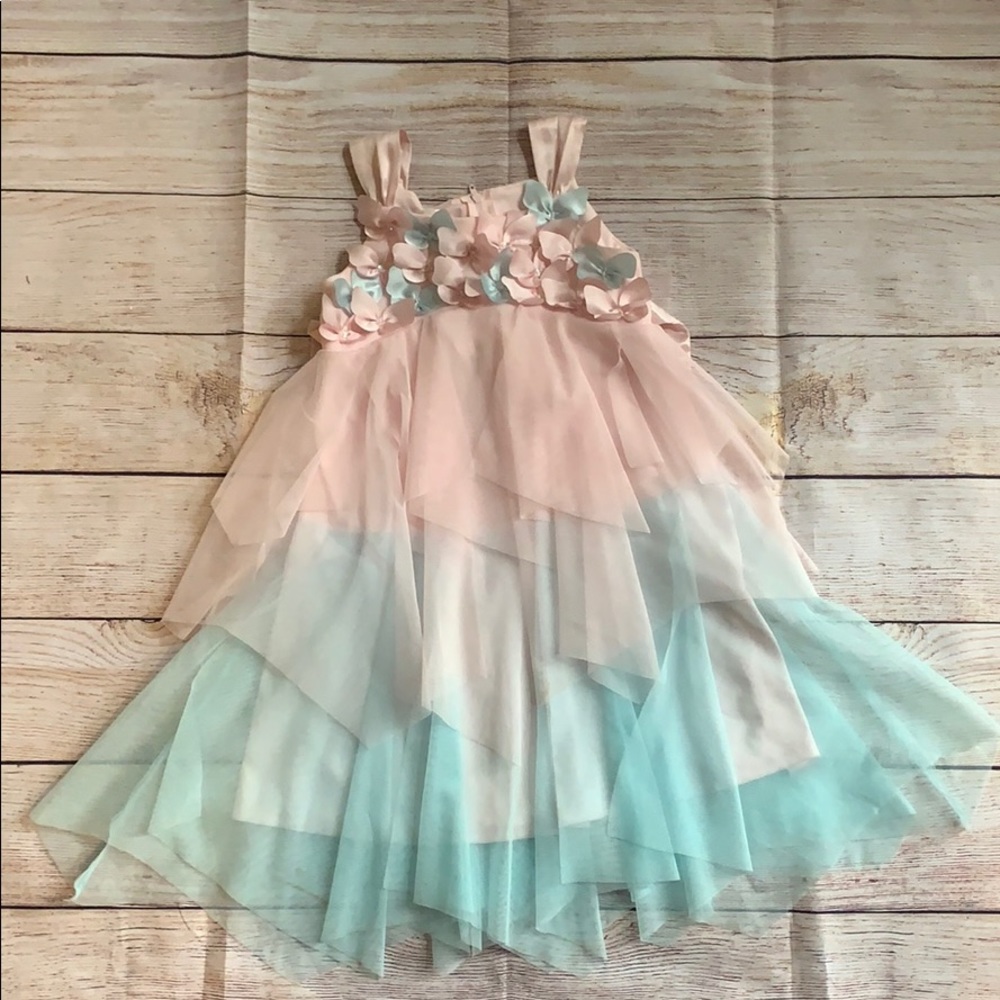 Gorgeous boutique girls tiered tulle dress
